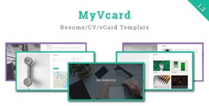 MyVCard – Responsive & Creative Resume/CV/vCard Template