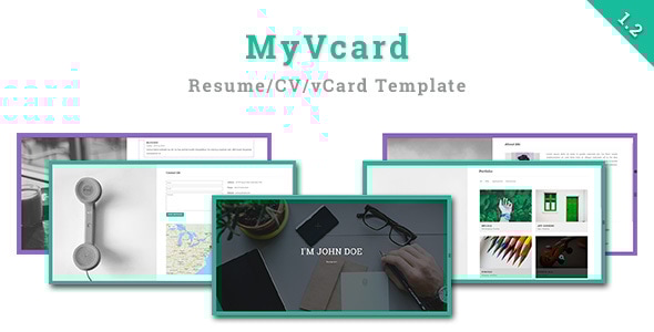 MyVCard – Responsive & Creative Resume/CV/vCard Template MyVCard – Responsive & Creative Resume/CV/vCard Template