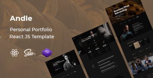 Andle – Personal Portfolio React JS Template