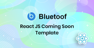 Bluetoof – React JS Coming Soon Template