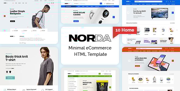Norda – Minimal eCommerce HTML Template Norda – Minimal eCommerce HTML Template