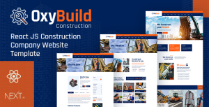 Oxybuild – React Construction Template with Next JS