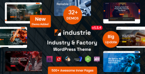 Industrie – Factory & Industry WordPress Theme