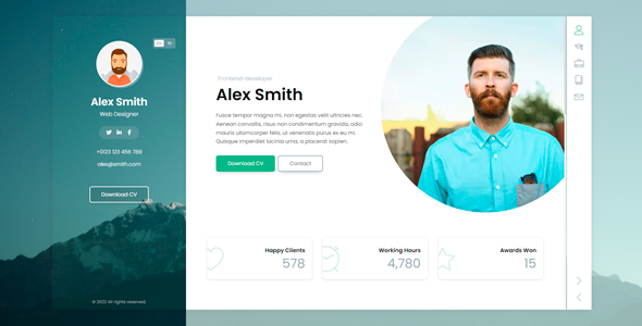 CVup Resume / CV / vCard Template CVup Resume / CV / vCard Template