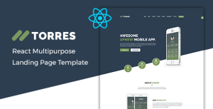 Torres – React App Landing Page Template