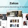 Zakas – Fashion Luxury Shopping Website Template using Bootstrap 5