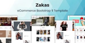 Zakas – Fashion Luxury Shopping Website Template using Bootstrap 5