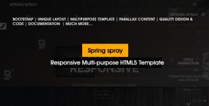 Springspray – Multipurpose HTML5 Template