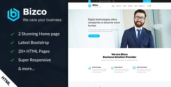 Bizco – Business & Corporate HTML Template Bizco – Business & Corporate HTML Template