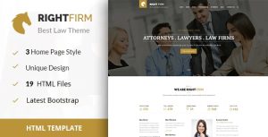 RIGHTFIRM – Law & Business HTML Template