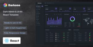 Darkone – Dark Admin Dashboard and UI Kit React Template