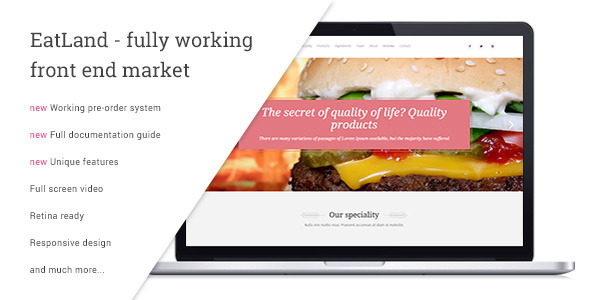 EatLand – eCommerce and Delivery Landing Page EatLand – eCommerce and Delivery Landing Page