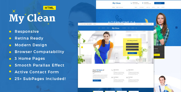 MyClean – Cleaning Company HTML5 Responsive Template MyClean – Cleaning Company HTML5 Responsive Template