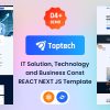 Toptech – IT Solutions, Technology & Business Consulting Company React JS Template