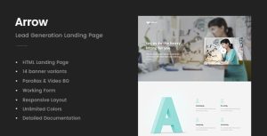 Arrow – Lead Generation Landing Page