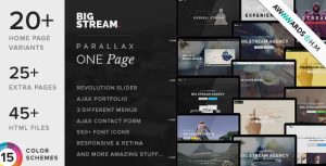 BigStream – One Page Multi-Purpose Template