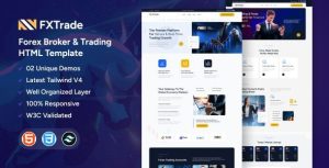 Fxtrade – Forex Broker & Trading Tailwind CSS Template