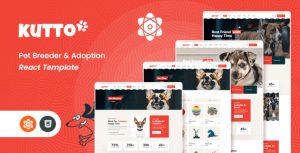 Kutto – Pet Breeder & Adoption ReactJs Template