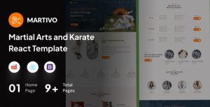 Martivo – Martial Arts and Karate React Template