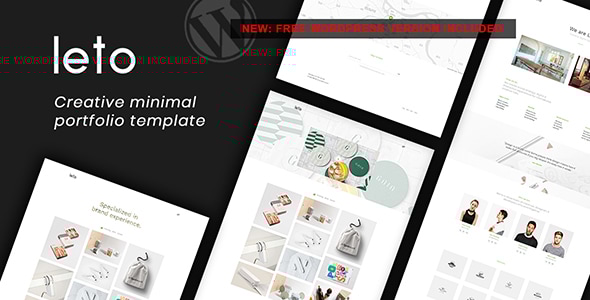 Leto – Creative Minimal Portfolio Template Leto – Creative Minimal Portfolio Template