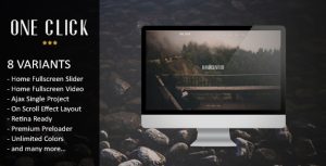 One Click – Parallax One Page HTML Template