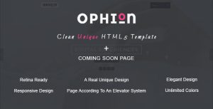 Ophion – Clean Unique HTML5 Template