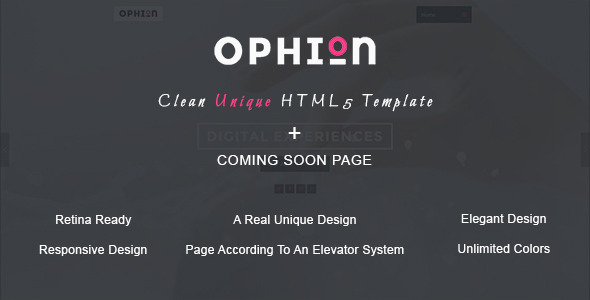 Ophion – Clean Unique HTML5 Template Ophion – Clean Unique HTML5 Template