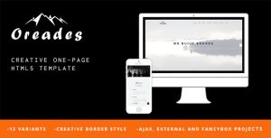 Oreades – Creative One-Page HTML5 Template