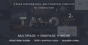 Talos – Creative Multipurpose HTML Template