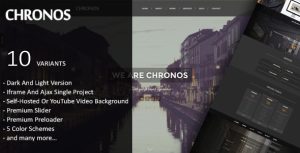 Chronos – Parallax One Page HTML Template