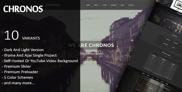 Chronos – Parallax One Page HTML Template Chronos – Parallax One Page HTML Template