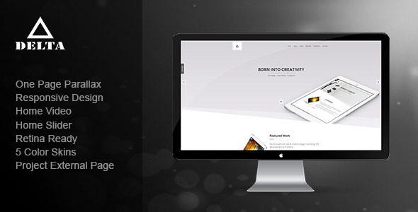 Delta – Responsive One Page Parallax Template Delta – Responsive One Page Parallax Template