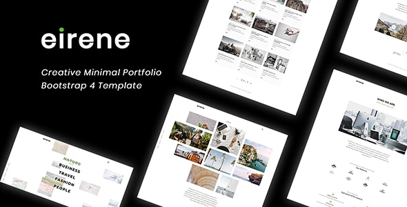 Eirene – Creative Minimal Portfolio Bootstrap 4 Template Eirene – Creative Minimal Portfolio Bootstrap 4 Template
