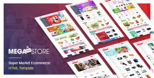 MegaStore – Super Market Ecommerce HTML Template