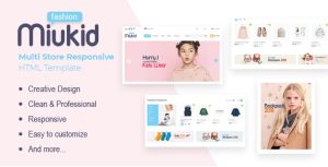 MiuKid – Multi Store Responsive HTML Template