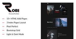 Robi – Creative and Personal Portfolio HTML5 Template