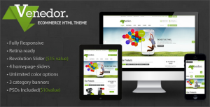 Venedor – Premium Bootstrap Ecommerce HTML5 Template