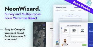 NeonWizard – React JS Questionnaire Multistep Form Wizard React JS