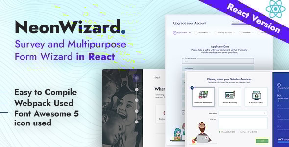 NeonWizard – React JS Questionnaire Multistep Form Wizard React JS NeonWizard – React JS Questionnaire Multistep Form Wizard React JS