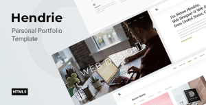 Hendrie – Personal Portfolio HTML Template