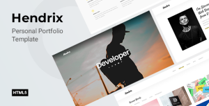 Hendrix – Personal Portfolio HTML Template