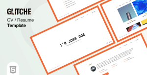 Glitche – CV Resume Template
