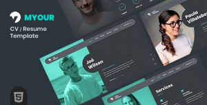 Myour – Personal Portfolio Template
