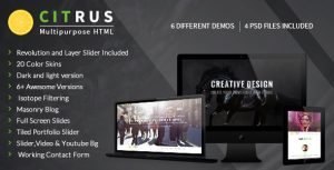 Citrus – OnePage Parallax HTML Portfolio