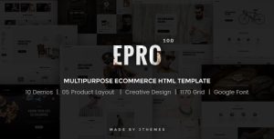 ePro – Multipurpose Ecommerce Template with RTL version