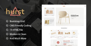 Hurst – Furniture Store eCommerce HTML Template