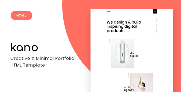 Kano – Creative & Minimal Portfolio HTML Template Kano – Creative & Minimal Portfolio HTML Template