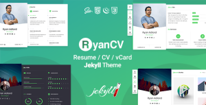 RyanCV – Personal Portfolio Resume Jekyll Theme