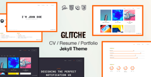 Glitche – Resume CV Portfolio Jekyll Theme