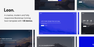 Leon – Responsive Coming Soon Template